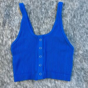 Aerie seamless button bralette/ crop top
